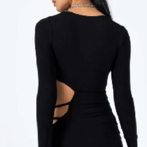 Princess Polly Thalia Mini Dress in Black - Picture 3 of 3